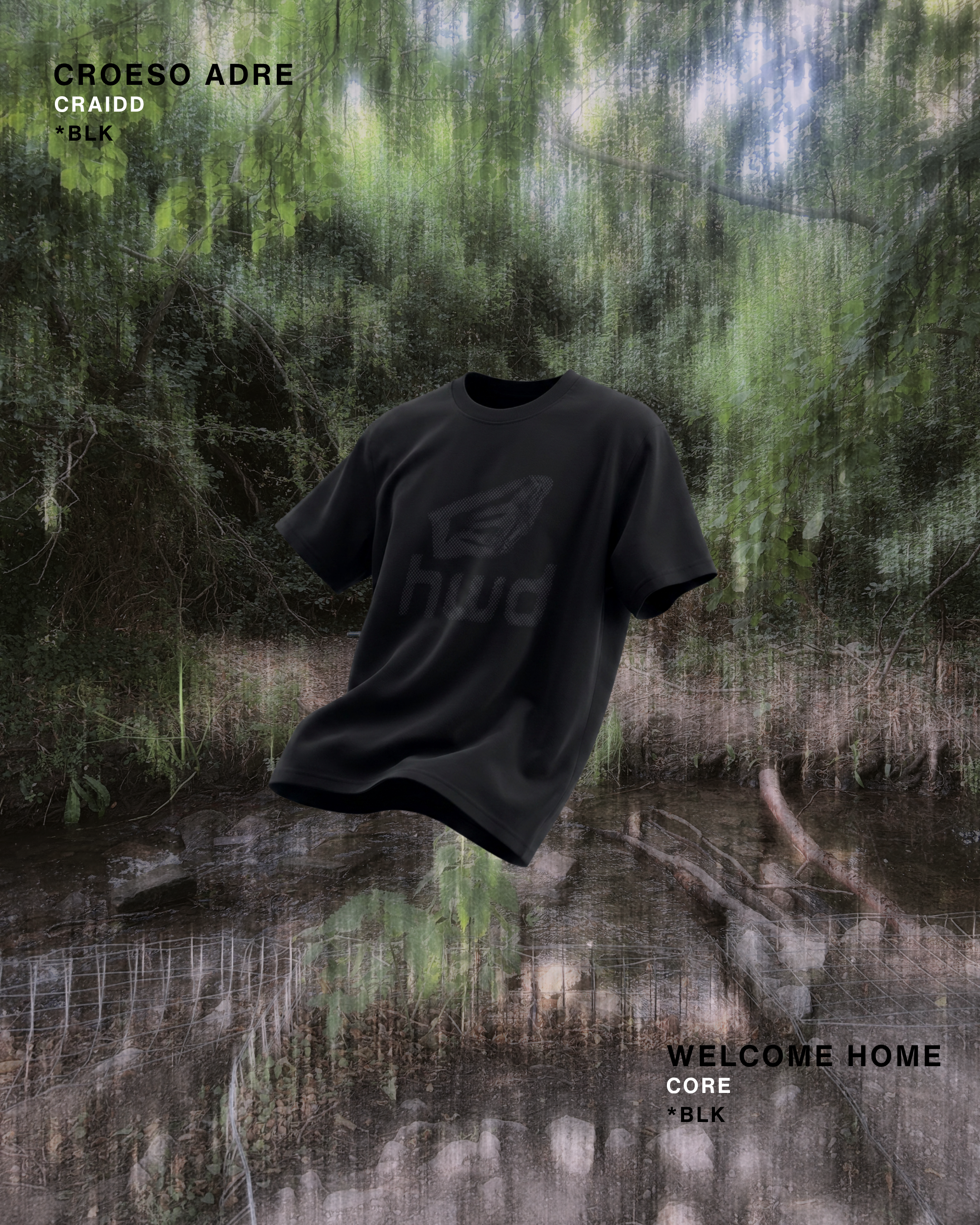 CRAIDD : *BLK Seamless Cotton T-Shirt